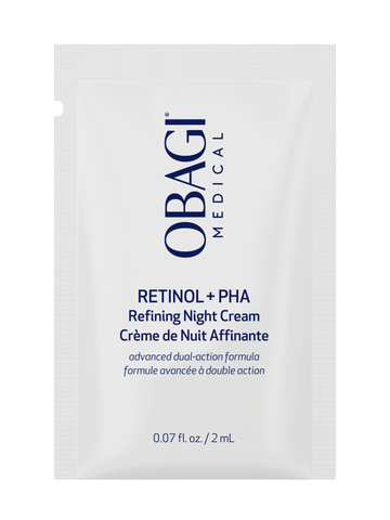 obagi, retinol, night cream, pha, sample, skincare, anti-aging, exfoliant, refining